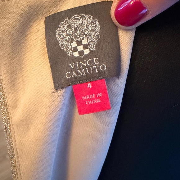 Vince Camuto Gold Maxi Dress - Picture 5 of 8